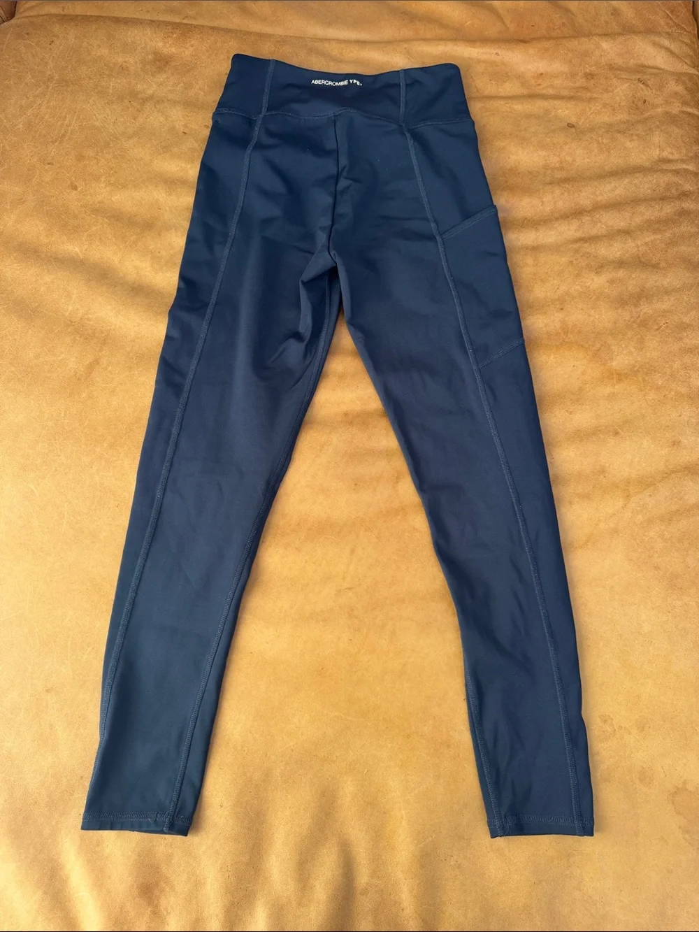 Abercrombie Kids Girls Navy High-Waist Active Leggings size 11/12